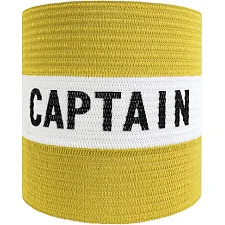 Повязка капитанская META Armband Striped Senior желтый, белый OFSM