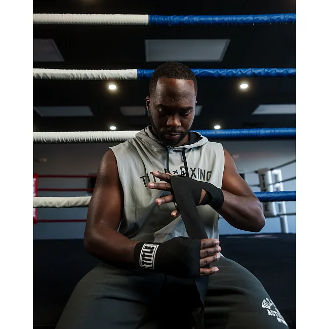 Бинты для бокса TITLE Boxing Mexican Style 180" Black (4.5м.)