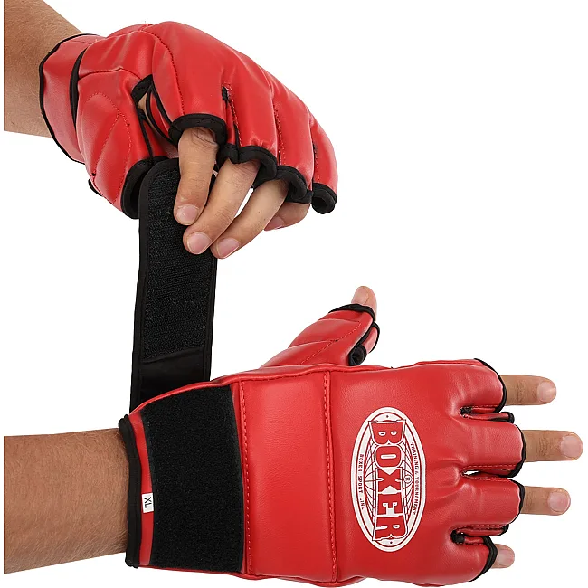 Распродажа! Перчатки для ММА BOXER 5021 (Черный)