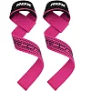Лямки для тяги RDX S4 Gym Cotton Gel Straps Pink Plus