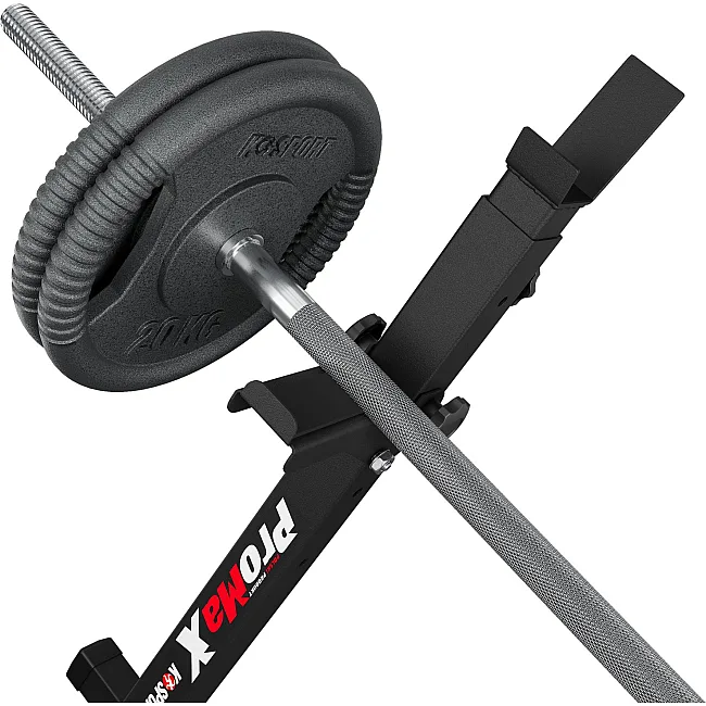 Тренировочный набор K-Sport прямая скамья KSH024 + регулируемые стойки KSH015