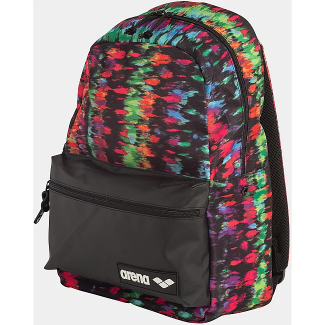 Рюкзак спортивний Arena TEAM BACKPACK 30 ALLOVER 30L чорний, червоний, зелений, синій 54x36x27 см