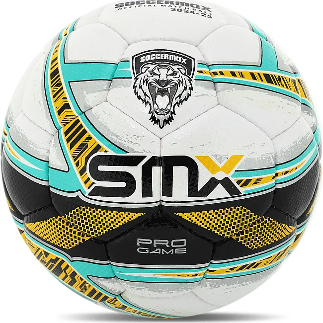 Футбольный мяч
 профессиональный SOCCERMAX FB-5049 №5 PU (Белый-желтый)