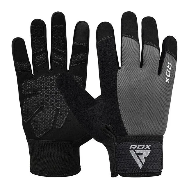Перчатки для фитнеса RDX W1 Full Finger Plus Grey