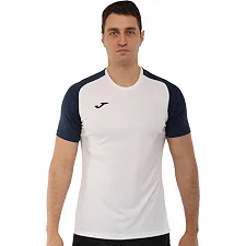 Футболка чоловіча JOMA ACADEMY IV 101968-203 4XS-3XL (Білий темно-синій)
