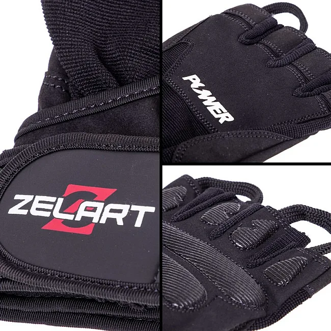 Перчатки для фитнеса и тяжелой атлетики ZELART

 SB-161057 (Черный)