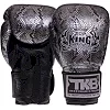 Перчатки для бокса кожаные TOP KING Super Snake TKBGSS-02 8-18унций (Черный-серебряный)