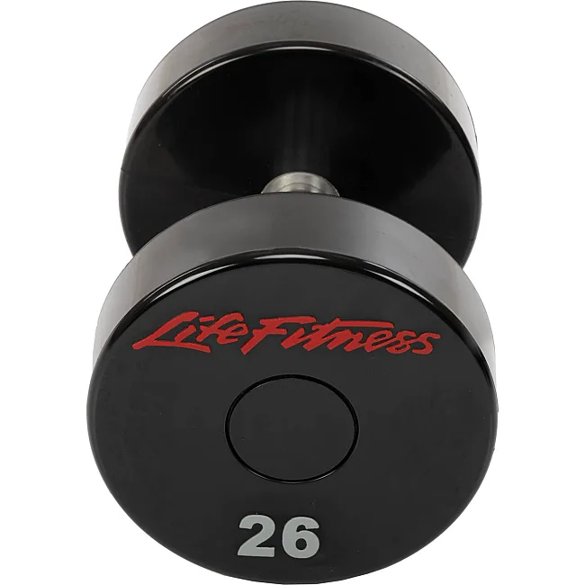 Гантель профессиональная
 с полиуретановым покрытием LIFE FITNESS SC-80081-26 1шт 26кг