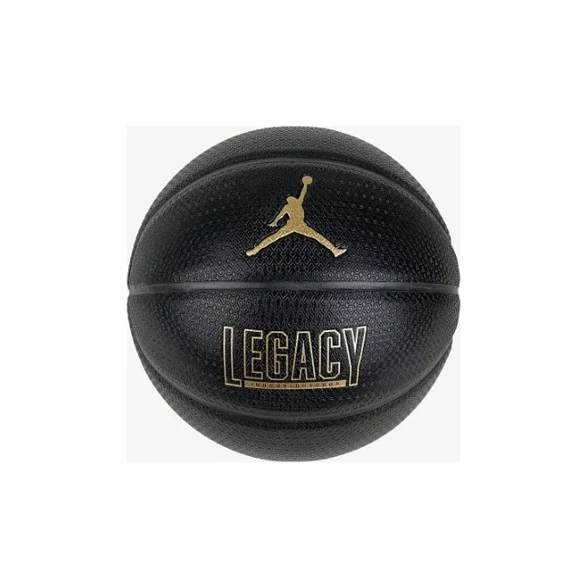 М'яч баскетбольний NIKE JORDAN LEGACY 2.0 8P DEFLATED BLACK/BLACK/BLACK/METALLIC GOLD size 7
