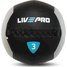 Мяч набивной медицинский для кроссфита WALL BALL LiveUp LP8100-3 3кг