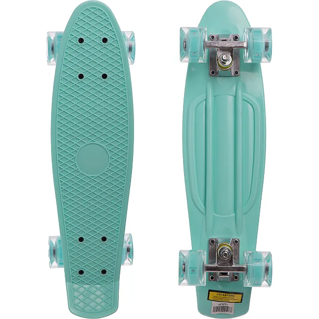 Пенни борд Penny Board круизер пластиковый со светящимися колесами 22