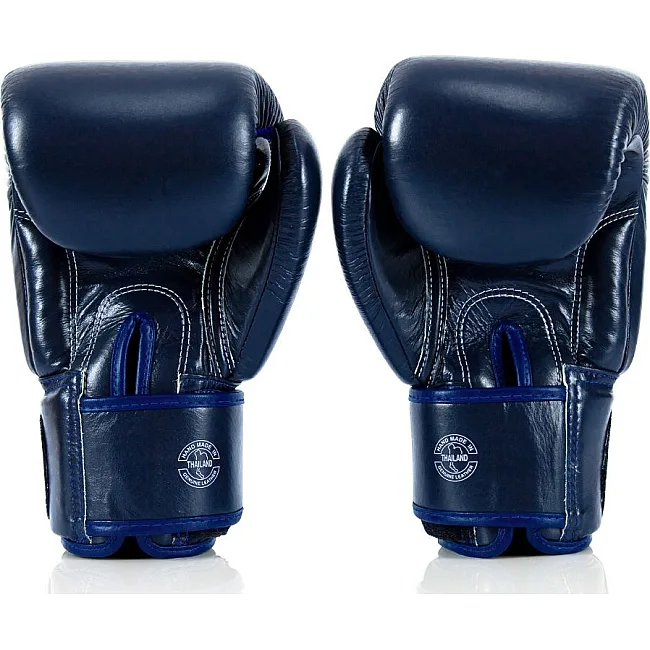 Боксерские перчатки Fairtex BGV1-ONE (натуральная кожа) Blue (бинты в комплекте)