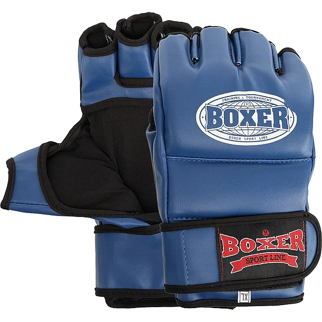 Распродажа! Перчатки для ММА BOXER 5021 (Черный)