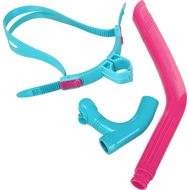 Трубка фронтальная дыхательная для плавания MADWAVE
 PRO SNORKEL junior M077702 (Синий)