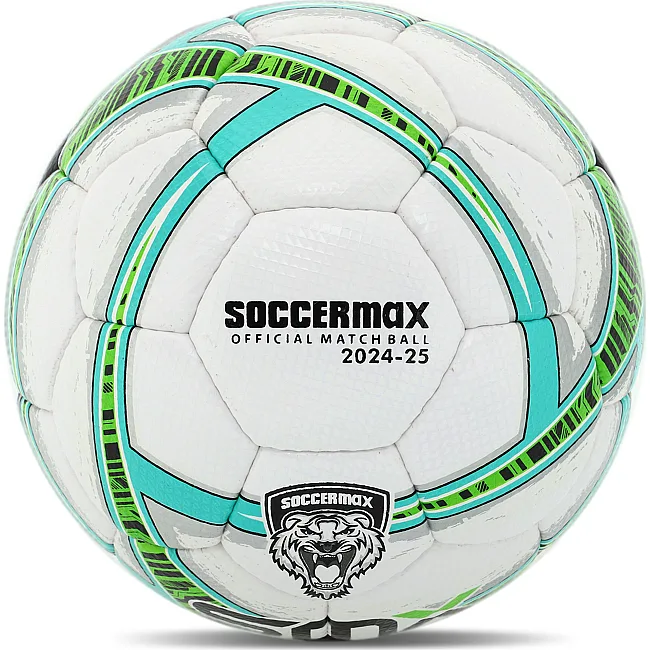 Футбольный мяч
 профессиональный SOCCERMAX FB-5049 №5 PU (Белый-желтый)