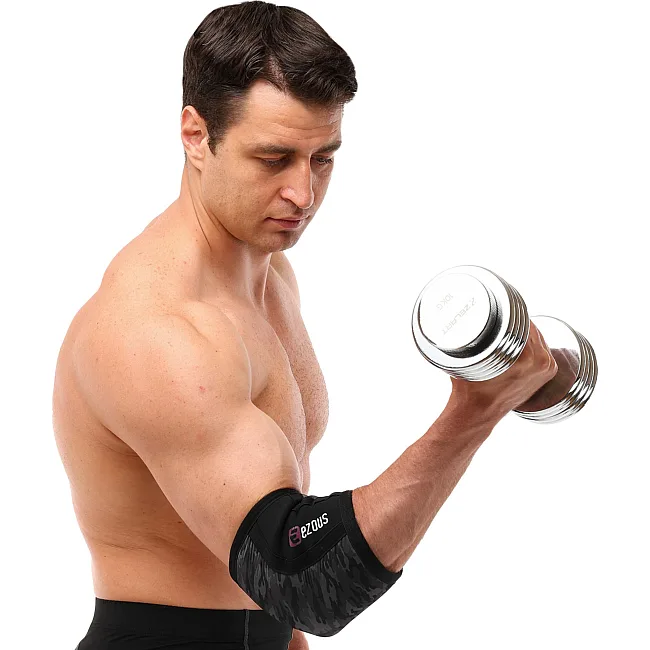 Налокотники для жима 2штуки CAMO ELBOW SLEEVE EZOUS A-04 2шт (Камуфляж
)