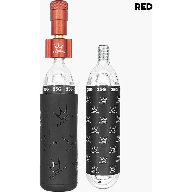 Насос Peaty's Holeshot CO2 Tyre Inflator, MTB 25g, Red