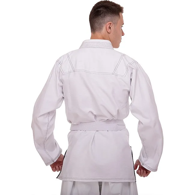 Кимоно для для бразильского джиу-джитсу BJJ белое куртка и штаны VELO
 VL-6649 140 см
-200см