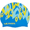Шапочка для бассейна силиконовая для взрослых YINGFA C0091 (Синий-желтый)