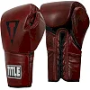 Боксерські рукавиці для спарингу шкіра Title Boxing Blood Red