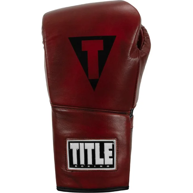 Боксерські рукавиці для спарингу шкіра Title Boxing Blood Red