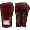 Боксерські рукавиці для спарингу шкіра Title Boxing Blood Red