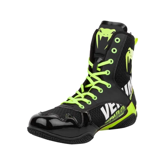 Боксерки VENUM Elite VTC 2 Edition Black Neo Yellow