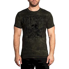 Футболка AFFLICTION Nevermind Military Green