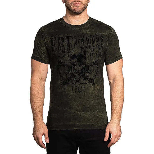 Футболка AFFLICTION Nevermind Military Green
