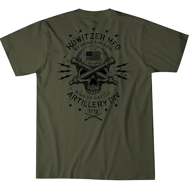Футболка мужская HOWITZER Artillery Division Surplus Green