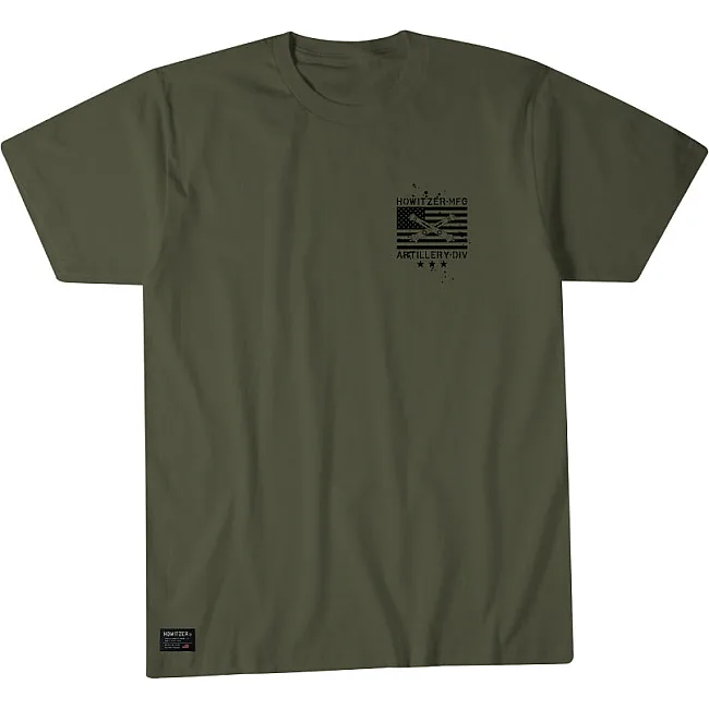 Футболка мужская HOWITZER Artillery Division Surplus Green