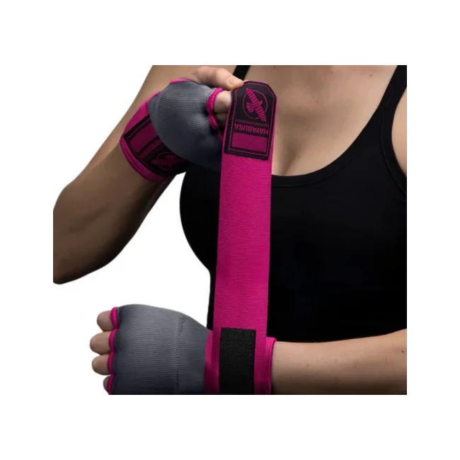 Быстрые бинты Hayabusa Quick Gel Grey Pink