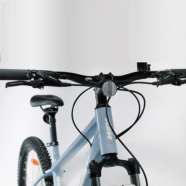 Горный велосипед KTM PENNY LANE 272 27.5" рама S/38, голубой (бело-коралловый), 2022