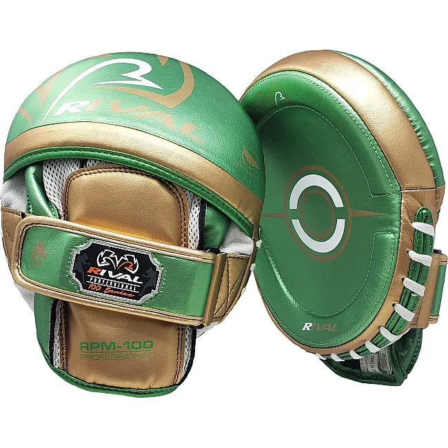 Лапы для бокса RIVAL RPM100 Professional Green Gold
