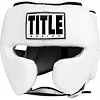 Шлем для бокса TITLE Boxing Leather Sparring White