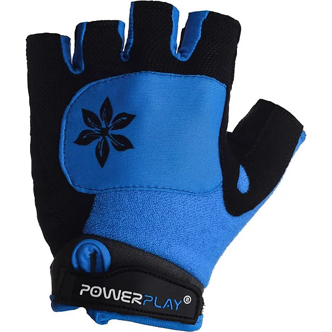 Велорукавицы женские POWERPLAY 5284 D Голубые