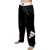 Штани для кікбоксингу Adidas (чорно-білий) ADIKBUN100T