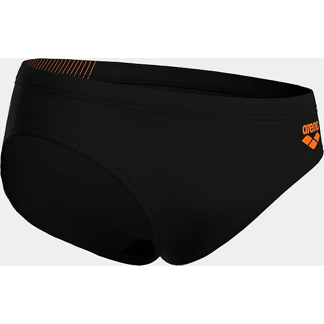 Плавки-слепые для мальчиков Arena BRIGHT SWIM BRIEFS черный, оранжевый (для детей)