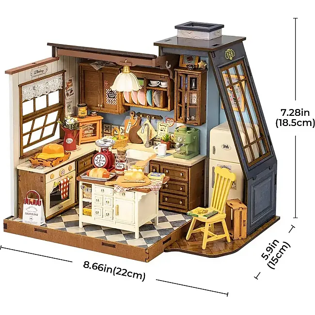 Конструктор 3D міні-будинок Robotime Rolife Baking Kitchen DG172