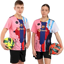 Дитяча футбольна форма MESSI 10 SP-SPORT CO-7367 (Рожево-чорний)