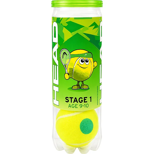 Мячи для большого тенниса HEAD Stage 1 578413 (Салатовый)