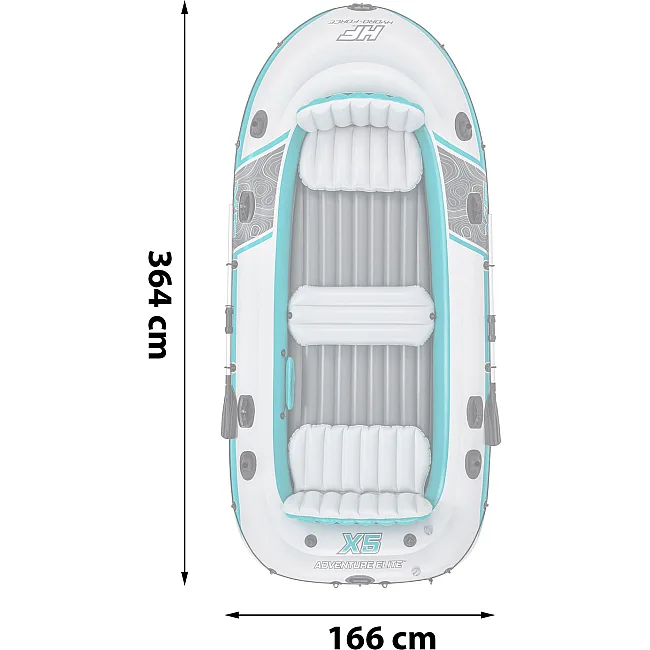 Надувний човен Hydro-Force Adventure Elite X5 Bestway 65159