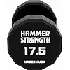 Гантель профессиональная с полиуретановым покрытием HAMMER STRENGHT TA-9215-17_5 (Черный)