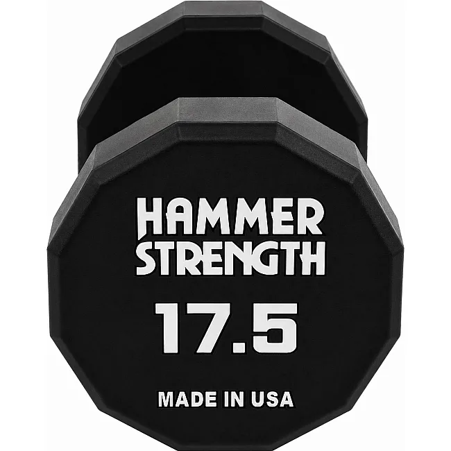 Гантель профессиональная с полиуретановым покрытием HAMMER STRENGHT TA-9215-17_5 (Черный)