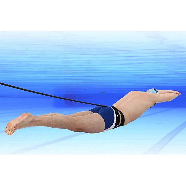 Поясной тренажер парный для плавания MADWAVE
 BELT TRAINER TWO SIDE M077106 длина-2,4м