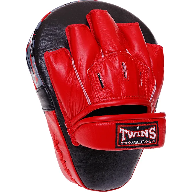 Лапа боксерская изогнутая тренировочная кожа TWINS

 FPML10-43 25x19x9см 1штука (Белый)