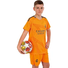 Футбольна форма дитяча із символікою клубу REAL MADRID BELLINGHAM 5 гостьова 2025 SP-SPORT CO-4645