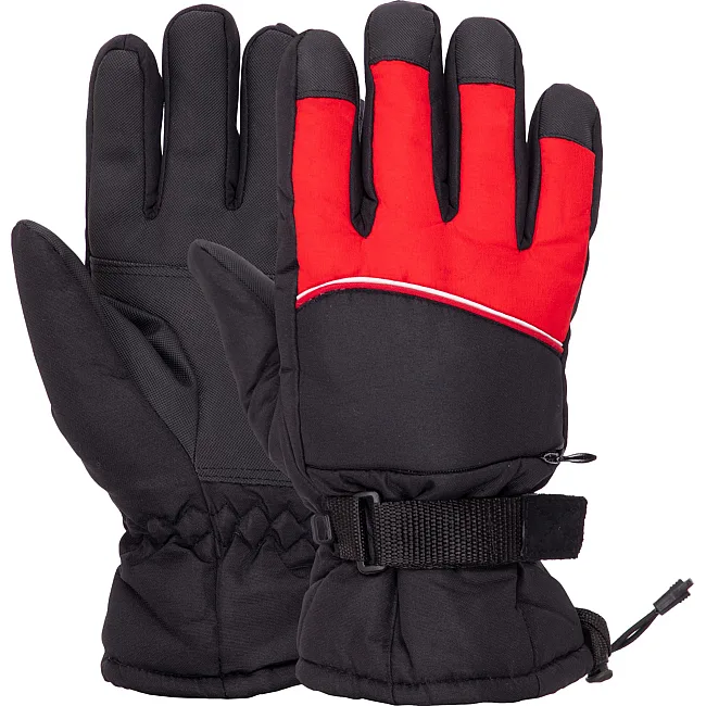 Перчатки для лыж и сноуборда мужские MARUTEX AG-903 (Черный-красный)