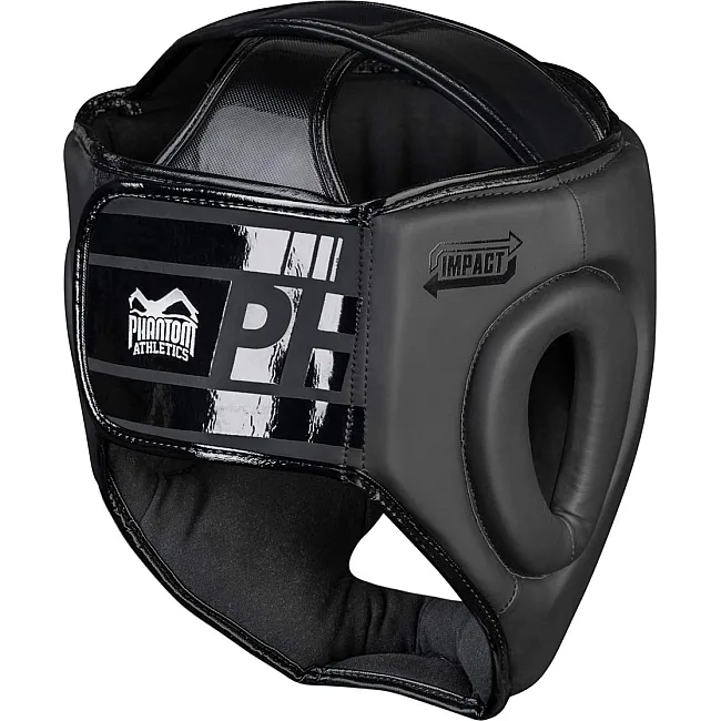 Шлем для бокса PHANTOM APEX Full Face Black (капа в подарок)