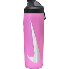 Пляшка для води Nike REFUEL BOTTLE LOCKING LID 24 OZ рожевий, чорний, сріблястий 709 мл